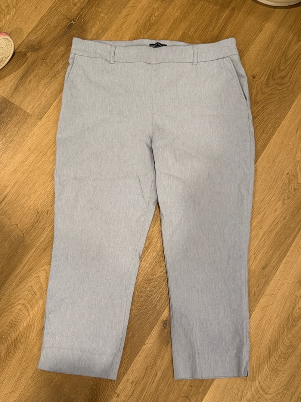 Light Blue Cropped Dress Pants